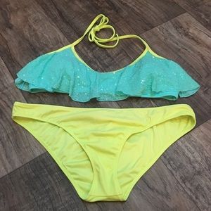 EUC VS Flounce-Top Mermaid-esque Bikini
